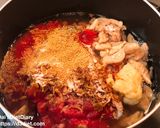 豚モツとナスのトマト煮込み作り方1写真