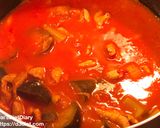 豚モツとナスのトマト煮込み作り方2写真