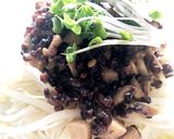 タカキビと椎茸のジャージャー麺作り方12写真