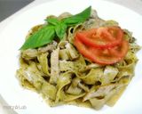 トマトと鶏肉の和風ジェノベーゼ冷製パスタ作り方13写真