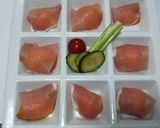 びわの生ハム巻作り方4写真