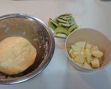 アップルチーズケーキ with キウイ作り方1写真