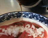 トマトの冷製サラダ。自家製黒梅酢ソース作り方4写真