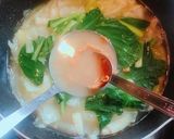 甘い♡キャベツの硬い所と小松菜のお味噌汁作り方4写真