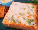 枝豆とオニオンツナチーズトースト♡作り方5写真