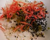 高菜桜エビお結び作り方1写真