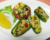 トースターで簡単☆野菜のツナマヨ詰め作り方5写真