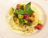 アボカドとトマトの冷製パスタ作り方4写真