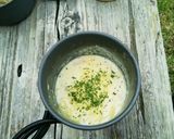 【山ご飯】チキンクリームスープパスタ作り方5写真