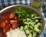 レモンドレッシングでさっぱりペジボウル作り方1写真