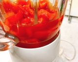 赤鮮やかパプリカとトマトの冷製スープ作り方6写真