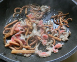 ゼンマイとエリンギの豚肉炒め作り方2写真
