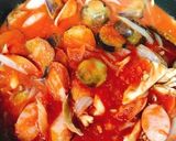 フランクフルトと茄子のトマトパスタ作り方8写真