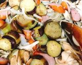 フランクフルトと茄子のトマトパスタ作り方7写真