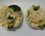 茹で卵×ブロ×味付たらの和トースト作り方5写真