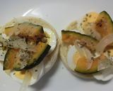 バジル香❀新玉葱×南瓜×茹で卵トースト作り方5写真