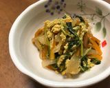 豆苗の甘醤油たまご炒め作り方9写真