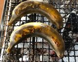 BBQ キャンプで 焼きチョコバナナ作り方3写真