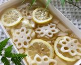 れんこんの蜂蜜レモン漬け作り方3写真