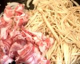 豚バラ・玉ねぎ・えのきの簡単バター炒め作り方7写真