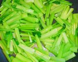 小松菜と塩昆布のバター醤油味!作り方2写真