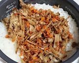 ツナとごぼうと人参と椎茸の炊き込みご飯作り方5写真