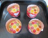 マーブルチョコのせココナッツケーキふわ～作り方3写真