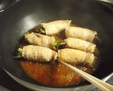 ピーマンの肉巻き　ピリ辛ケチャップソース作り方9写真