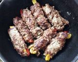 ゴボウとパプリカの牛肉巻き＊甘辛照り焼き作り方5写真