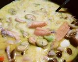 そらまめと手羽中の豆乳スープ作り方7写真