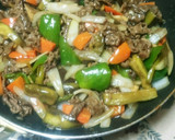 茄子と柔らか牛肉のオイスターソース炒め☆作り方7写真