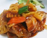 カキ醤油メンツユで煮込み中華簡単黒酢たれ作り方3写真