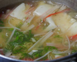 カニカマと豆腐のとろふわスープ♪作り方6写真