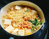 野菜がとれる辛ラーメン作り方3写真