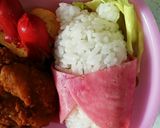 すみっこぐらしのしろくま弁当作り方3写真