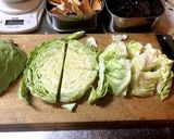 キャベツと揚げ板麩の煮びたし作り方2写真
