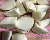 かぶと豚こま肉と油揚げのごま味噌炒め！作り方1写真