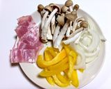 低糖質☆しめじベーコンのマヨネーズ炒め作り方1写真