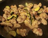 簡単★鶏肉とズッキーニのめんつゆ丼作り方4写真