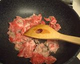 ☆カリフラワーと豚小間肉のオイマヨ炒め☆作り方2写真