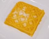 レンジで簡単、ワッフル玉子焼き！作り方9写真