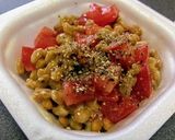 納豆トマト食べ方☝ごま油ブラックペッパー作り方5写真