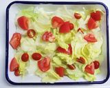 （サラダ）豆腐　レタス　トマト　和風作り方2写真
