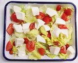 （サラダ）豆腐　レタス　トマト　和風作り方3写真