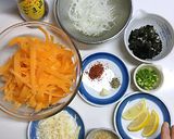 火を使わず【人参と裂き烏賊のナムル】作り方1写真