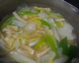 白菜の味噌汁♪レンチンで甘く♪作り方4写真