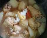 鳥元と長芋と人参煮物作り方5写真
