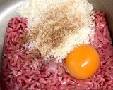 水切り不要！焼き豆腐で豆腐入ハンバーグ♪作り方4写真