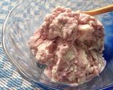 甘酒アイスクリーム＊ブルーベリー味作り方3写真