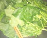 ほうれん草とハムの煎り玉子作り方3写真